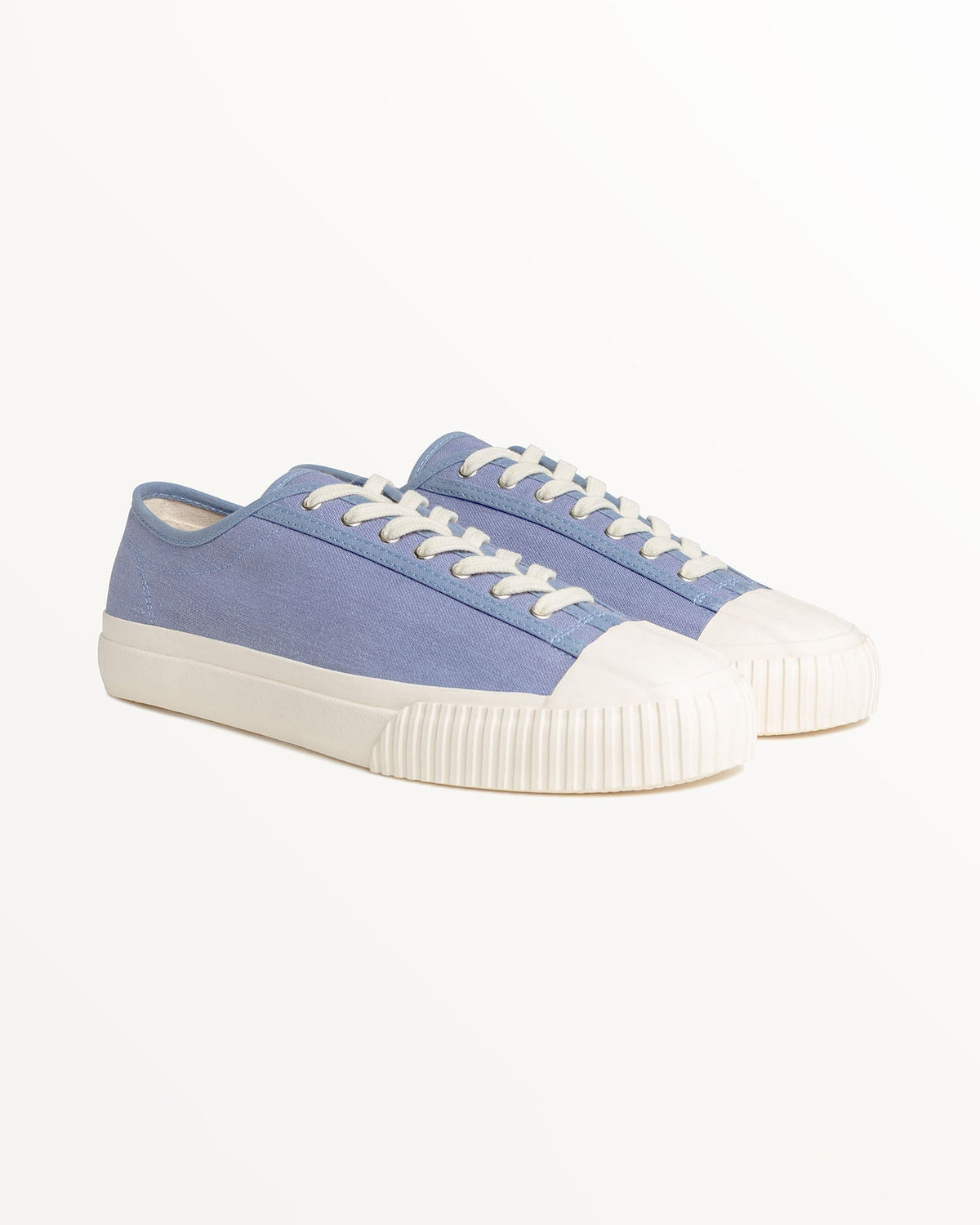 Pair of CC x Original Fibres Stonewash trainers, three-quarter front view