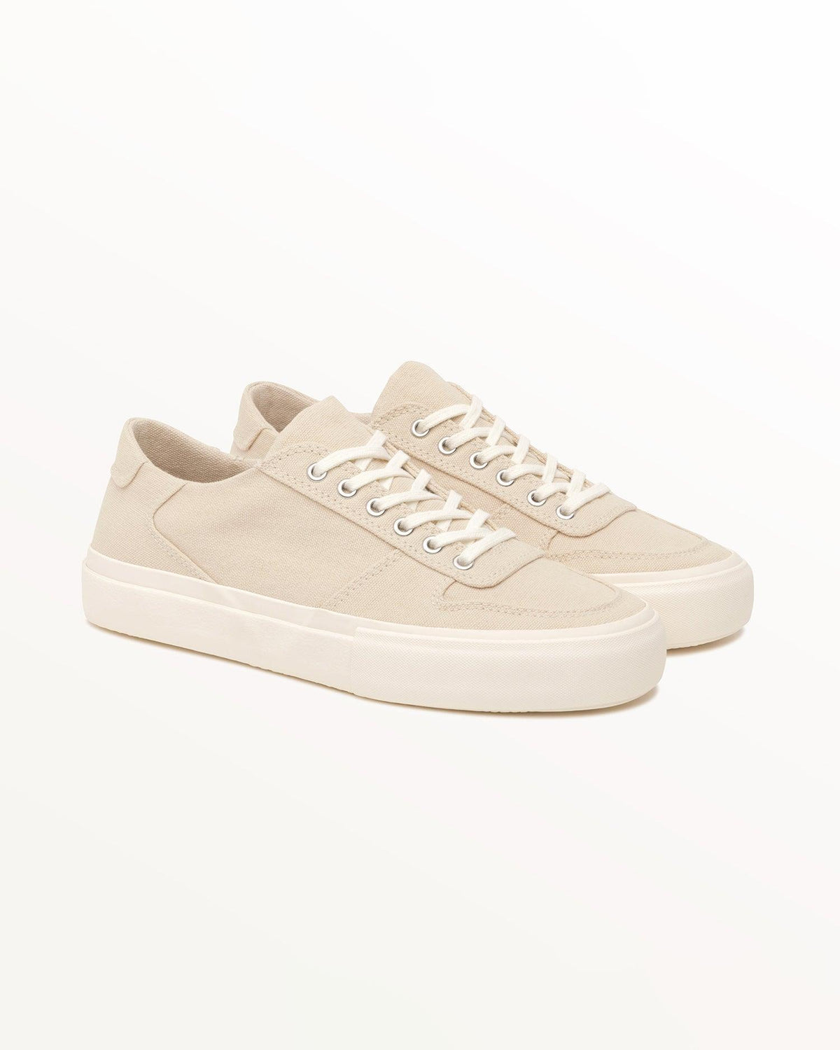 Pair of Bal Natural trainers, three-quarter front view